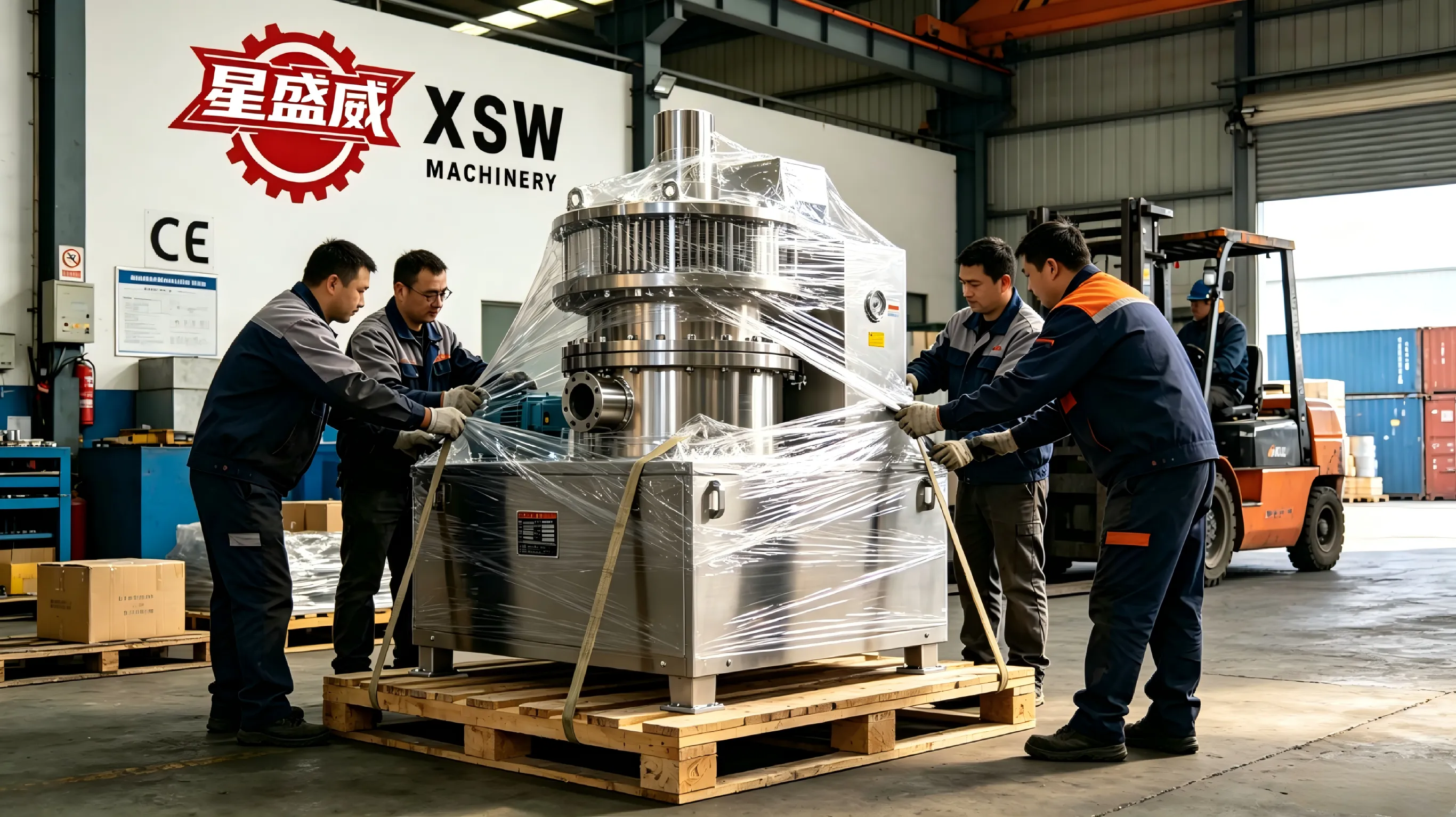 Xingshengwei Machinery تنتهي من الفحص الكامل والشحن للمطحنة الصناعية المصنوعة من الفولاذ المقاوم للصدأ متناهية الصغر لعملاء الأدوية الأوروبيين